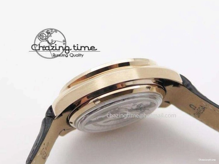 0426 Speedmaster ’57 RG Chrono AXF Best Edition On Black Leather Strap A Colorful 8284